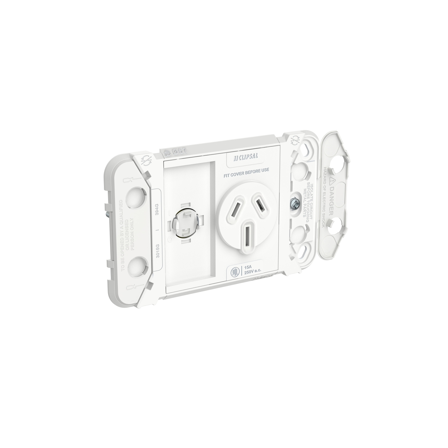 PDL394/15G - PDL Iconic Grid Switched Socket 15Amp